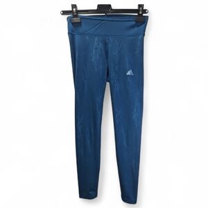 Adidas Women's Blue Geometric Pattern Leggings Size S